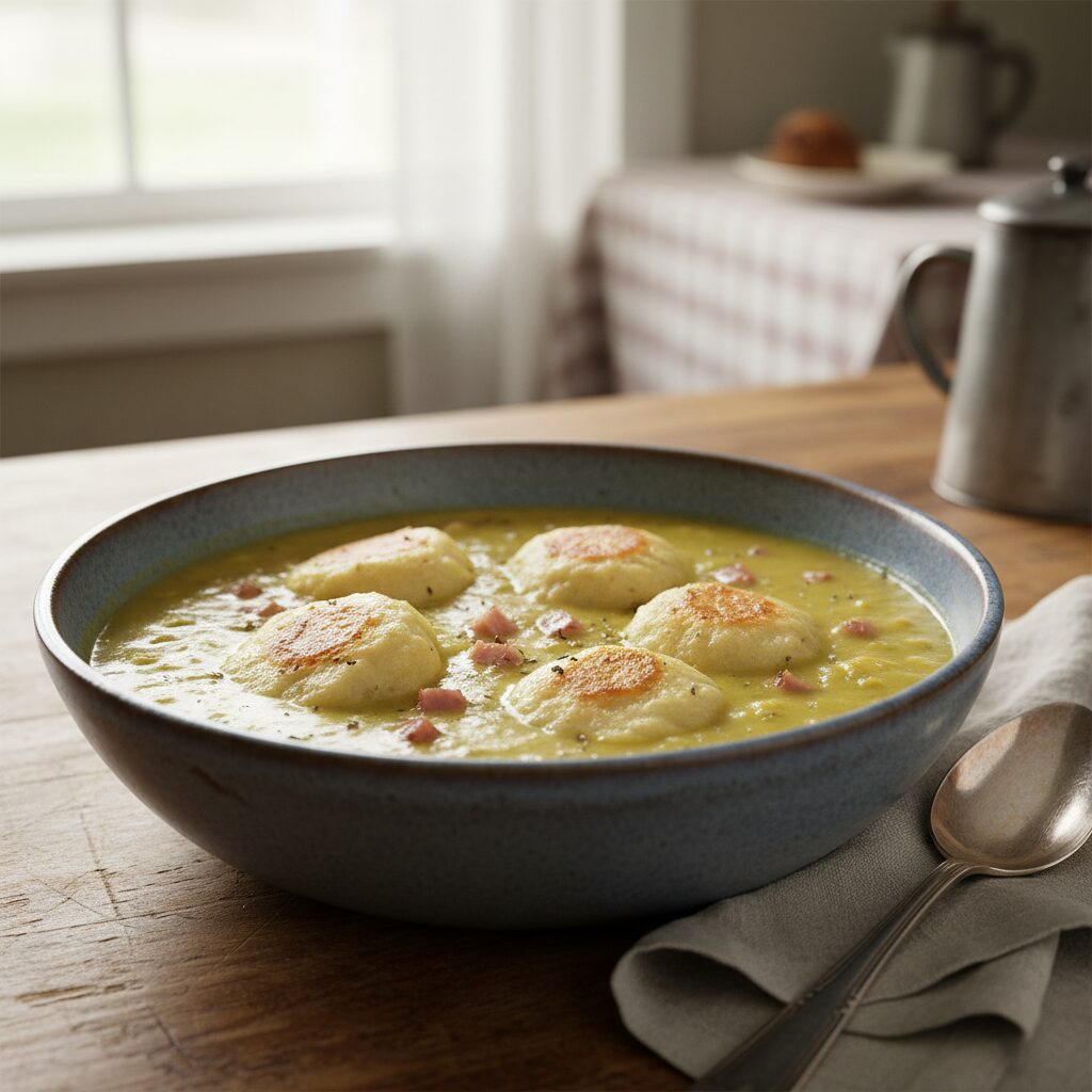 Pea Soup with Doughboys โ Newfoundland and Labrador, Canada