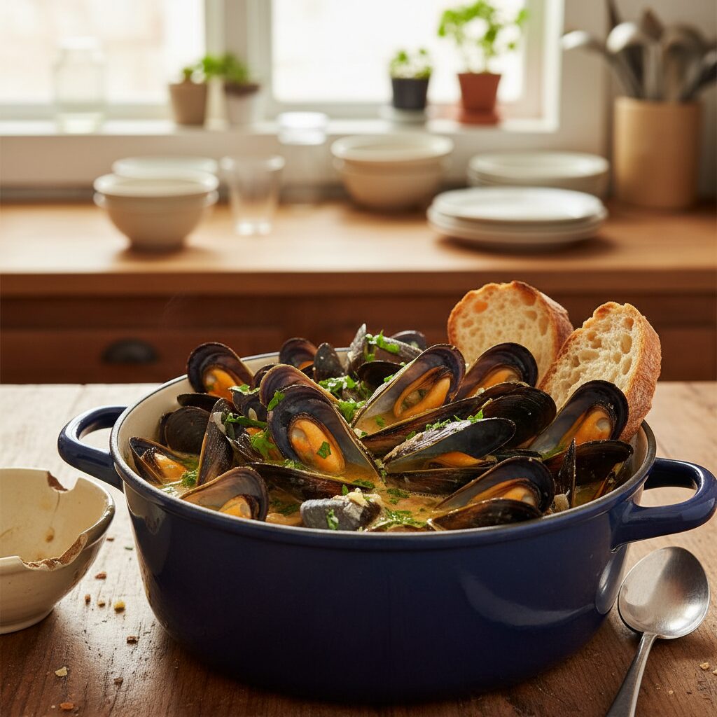 Steamed Mussels — Nova Scotia, Canada