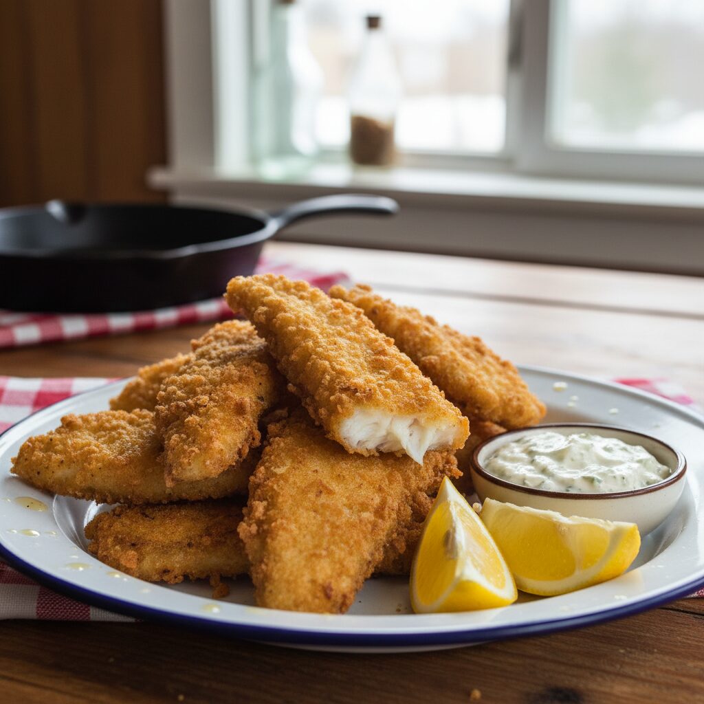 Beer-Battered Pickerel — Northwest Territories, Canada