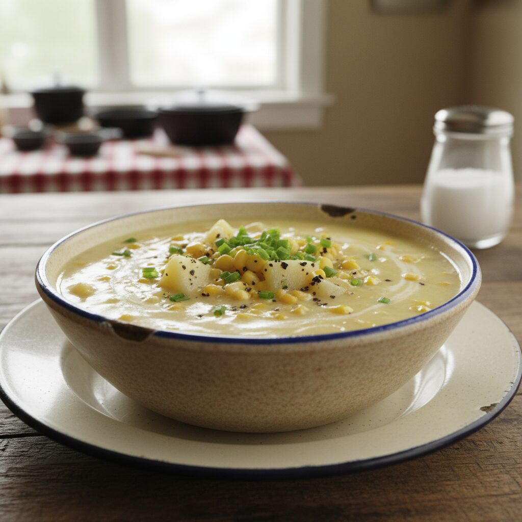 Creamed Corn and Potato Chowder — Northwest Territories, Canada