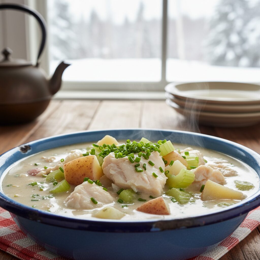 Great Slave Lake Trout Chowder — Northwest Territories, Canada