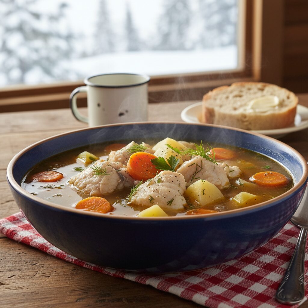Northern Fish Soup with Potatoes — Northwest Territories, Canada
