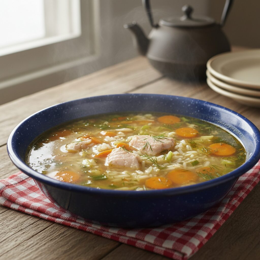 Arctic Char Soup with Rice — Nunavut, Canada