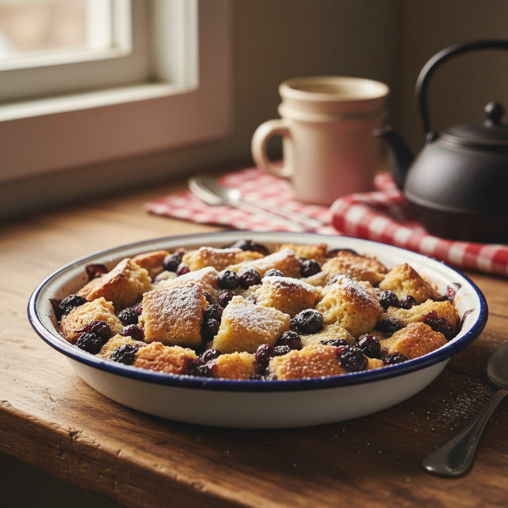 Blueberry Bannock Pudding — Nunavut, Canada
