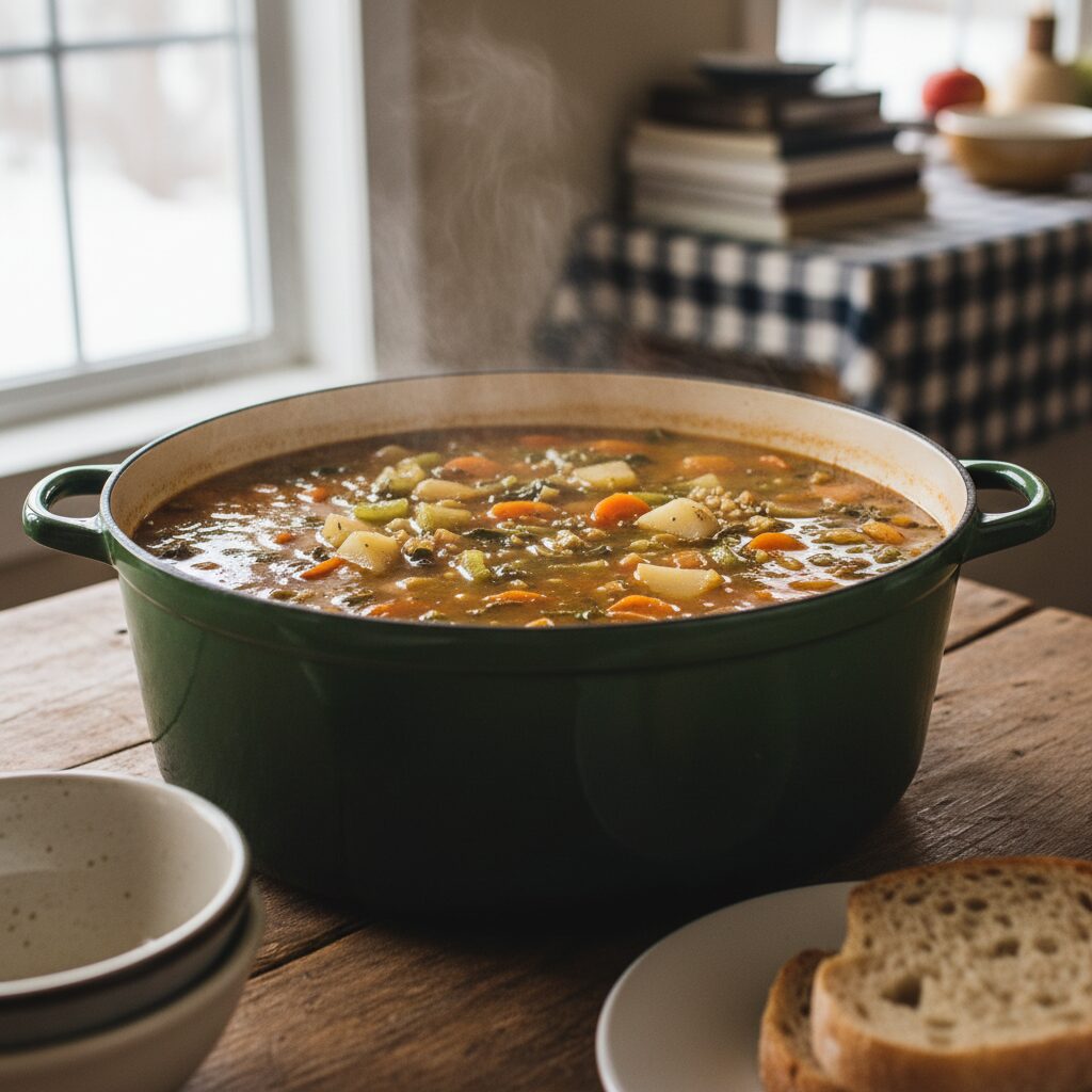 Community-Kitchen Vegetable Soup — Nunavut, Canada