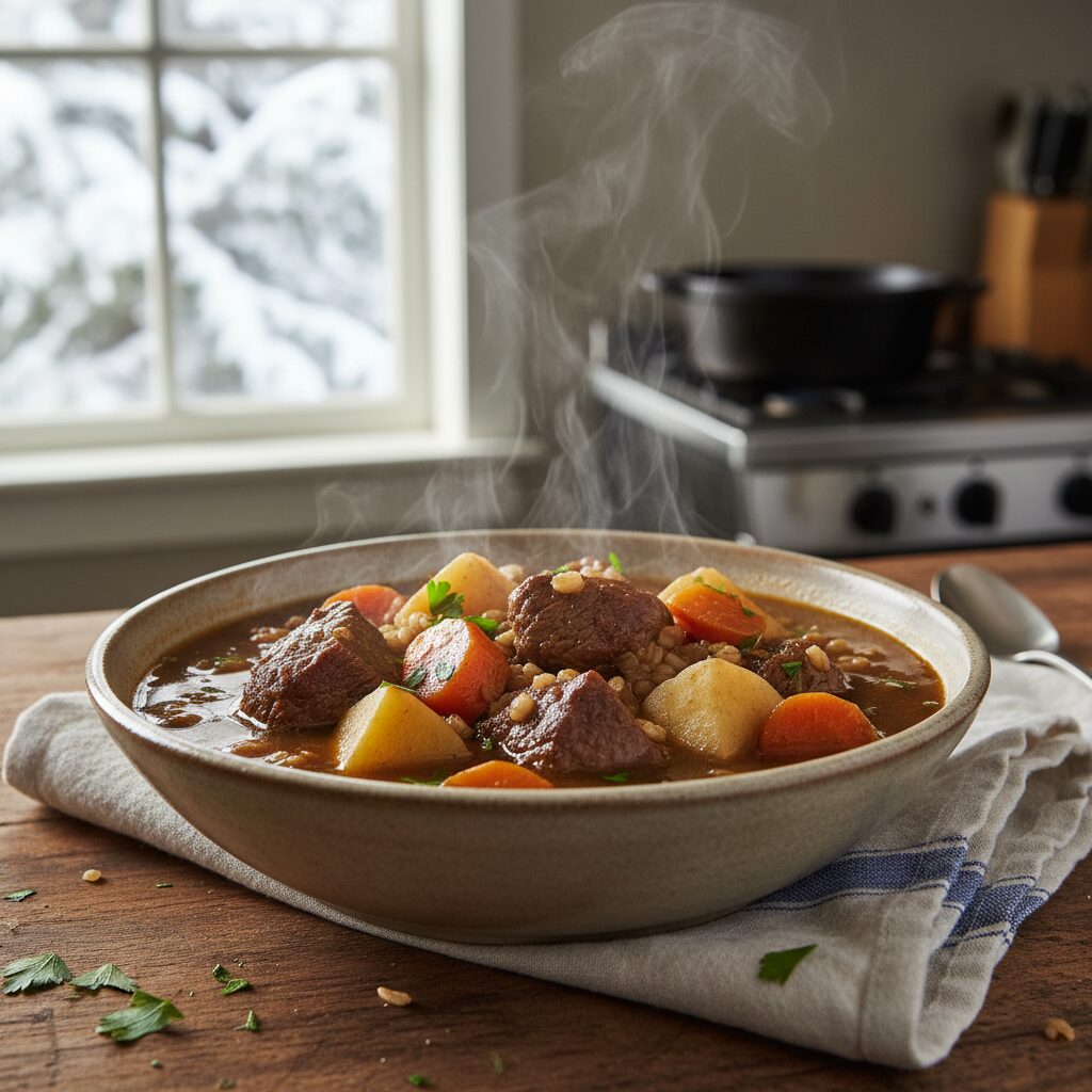 Hearty Beef and Barley Stew — Nunavut, Canada