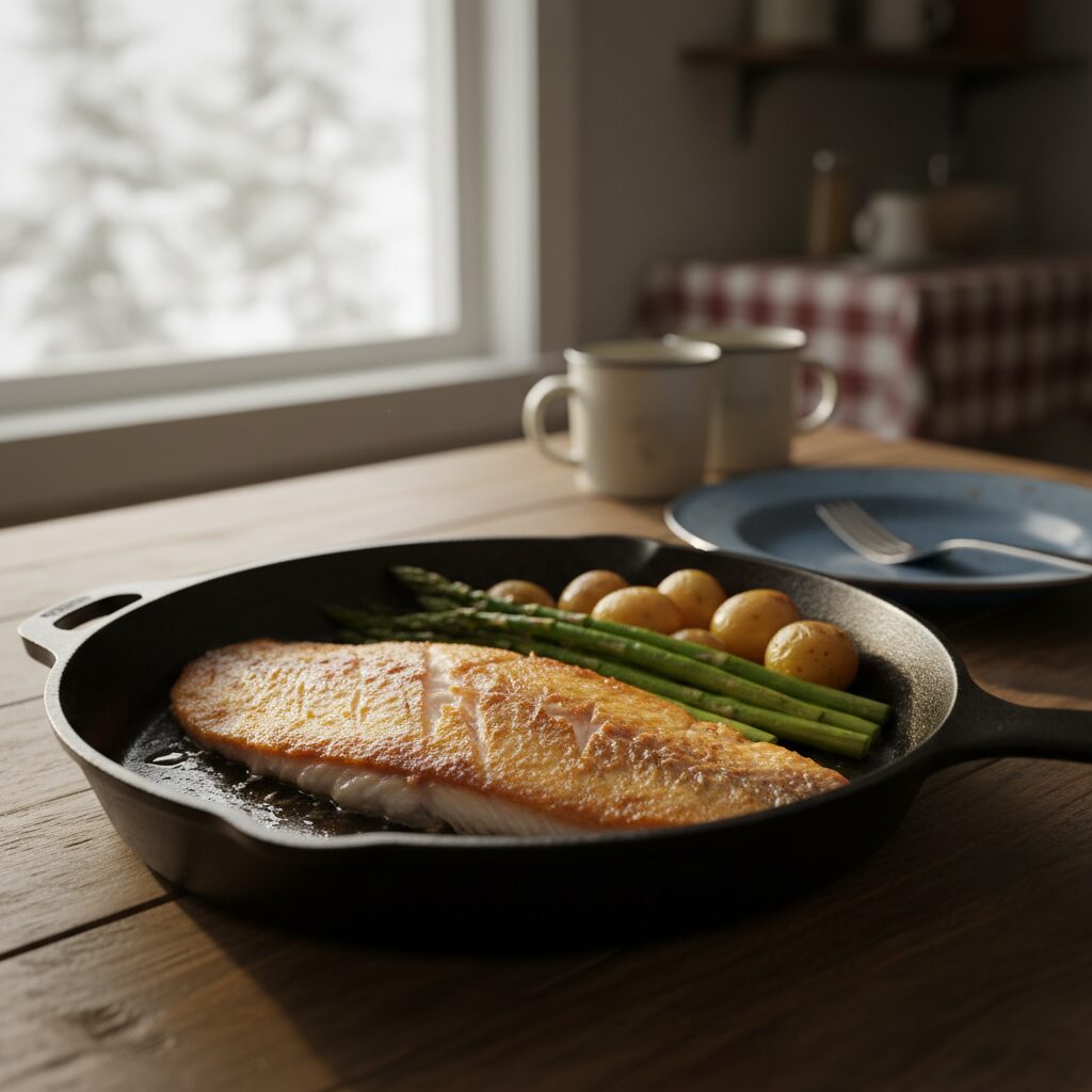 Pan-Seared Arctic Char — Nunavut, Canada
