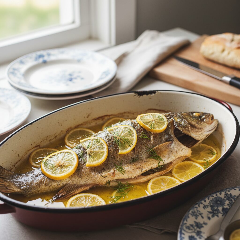 Baked Georgian Bay Whitefish — Ontario, Canada