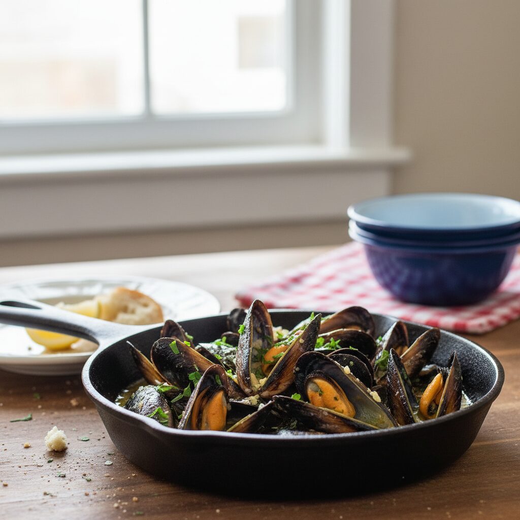 Garlic Butter Mussels — Prince Edward Island, Canada