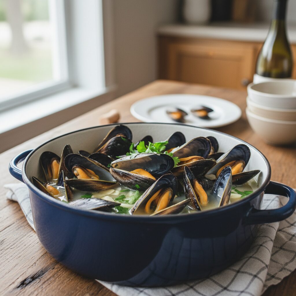 Steamed PEI Mussels โ Prince Edward Island, Canada
