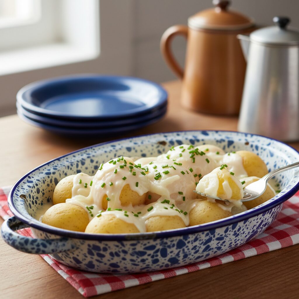 Pommes de Terre en Sauce Blanche — Quebec, Canada