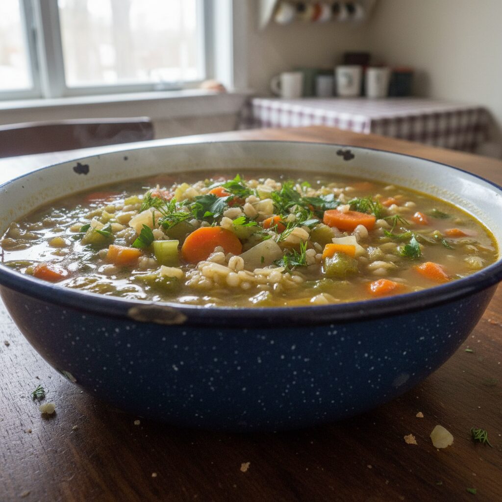 Barley and Vegetable Soup — Saskatchewan, Canada