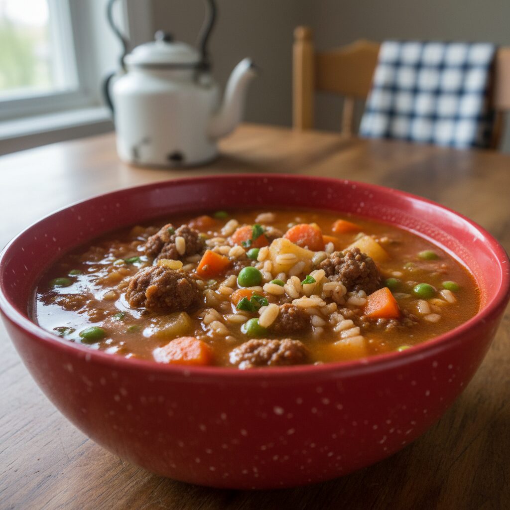 Saskatchewan Hamburger Soup — Saskatchewan, Canada