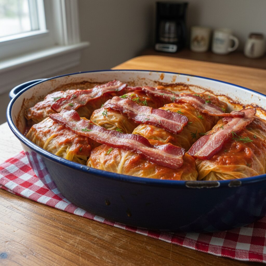 Holubtsi with Rice and Bacon — Saskatchewan, Canada