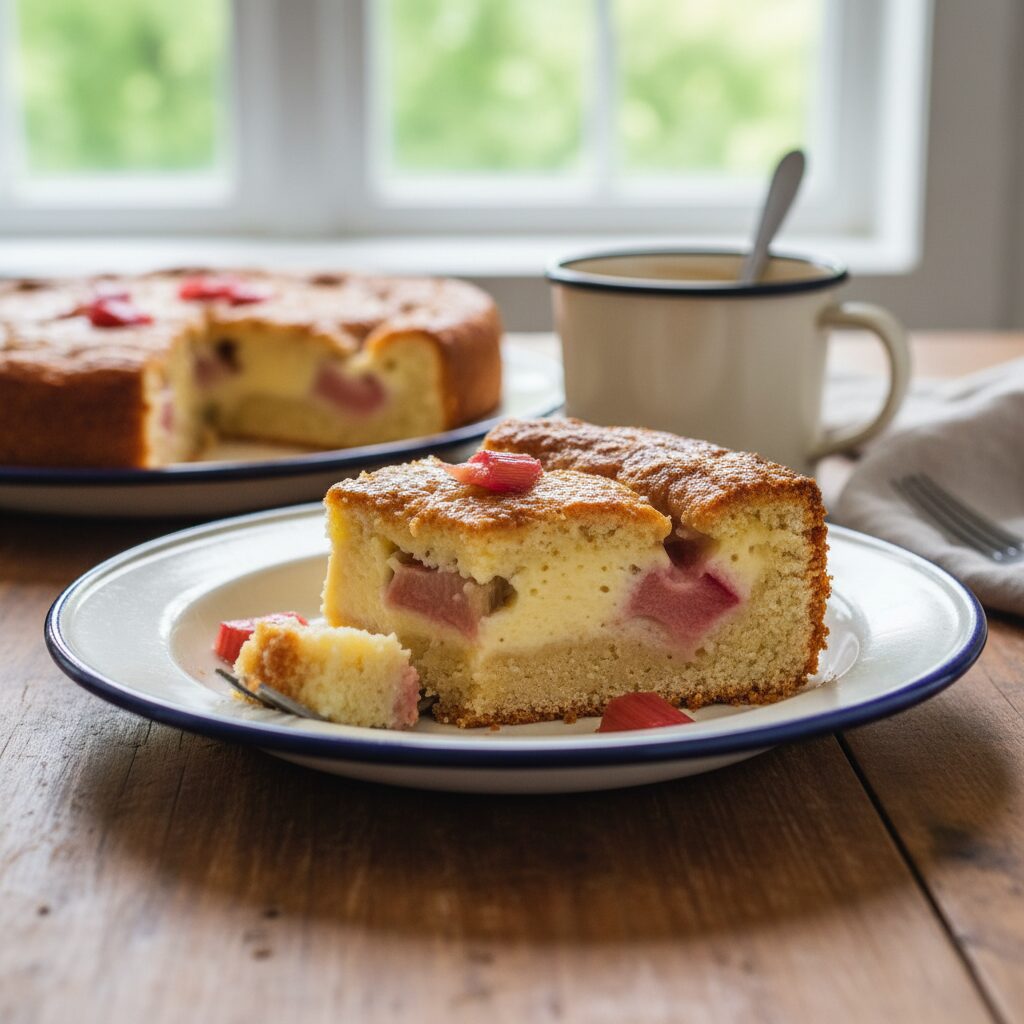 Rhubarb Custard Cake — Saskatchewan, Canada
