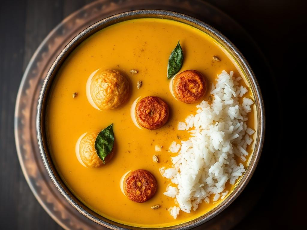 Punjabi Kadhi Pakora, Home-Style — Chandigarh, India