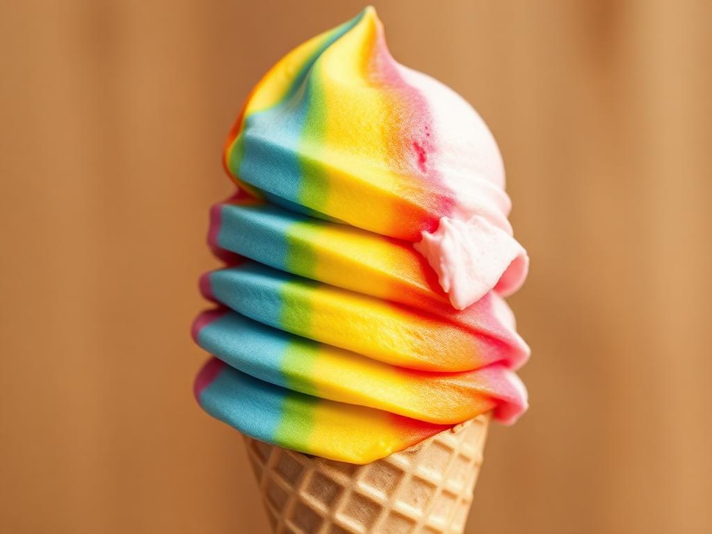 Chicago Rainbow Ice Cream Cone β Illinois, United States