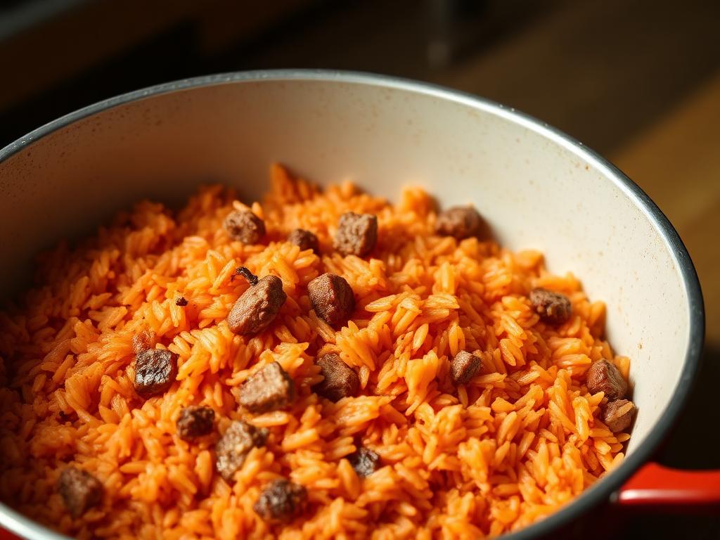 Marianas Red Rice (Fina'denne' Achote Rice) β Northern Mariana Islands, United States
