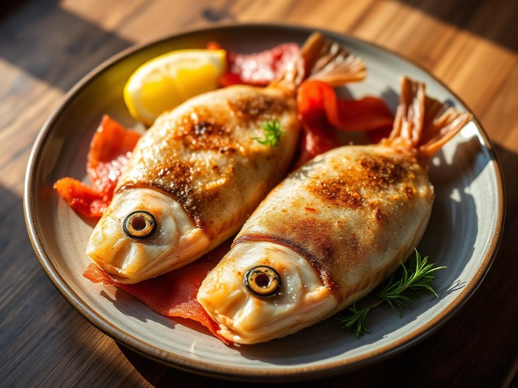 Pan-Fried Shad Roe with Bacon β Connecticut, United States