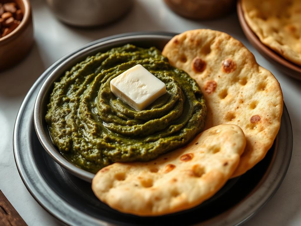 Sarson ka Saag with Makki di Roti (Delhi Home Style) — Delhi, India