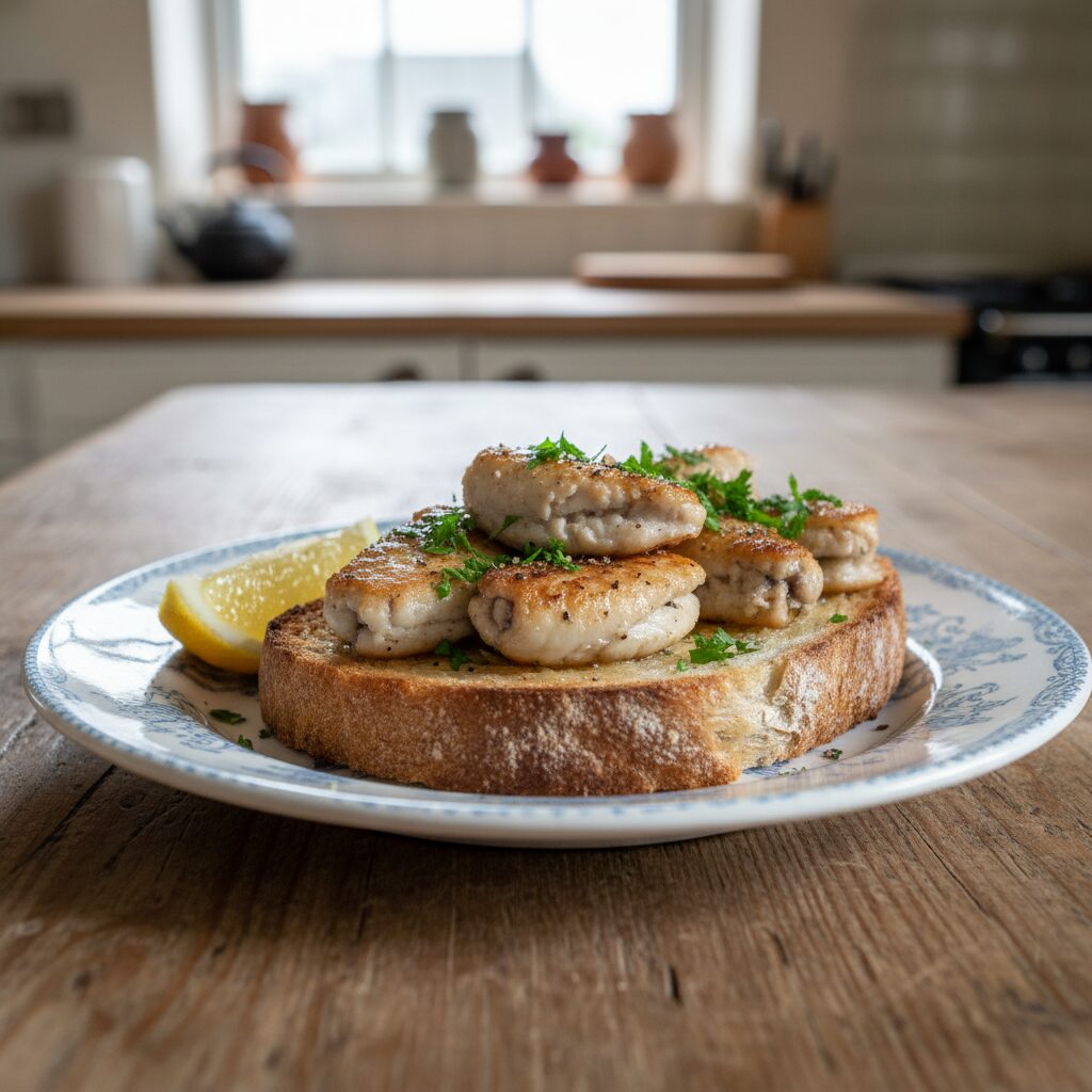 Herring Roes on Toast — East of England, United Kingdom