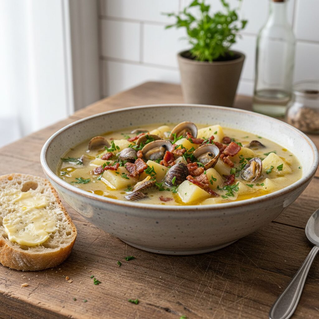 Essex Cockle and Bacon Chowder — East of England, United Kingdom