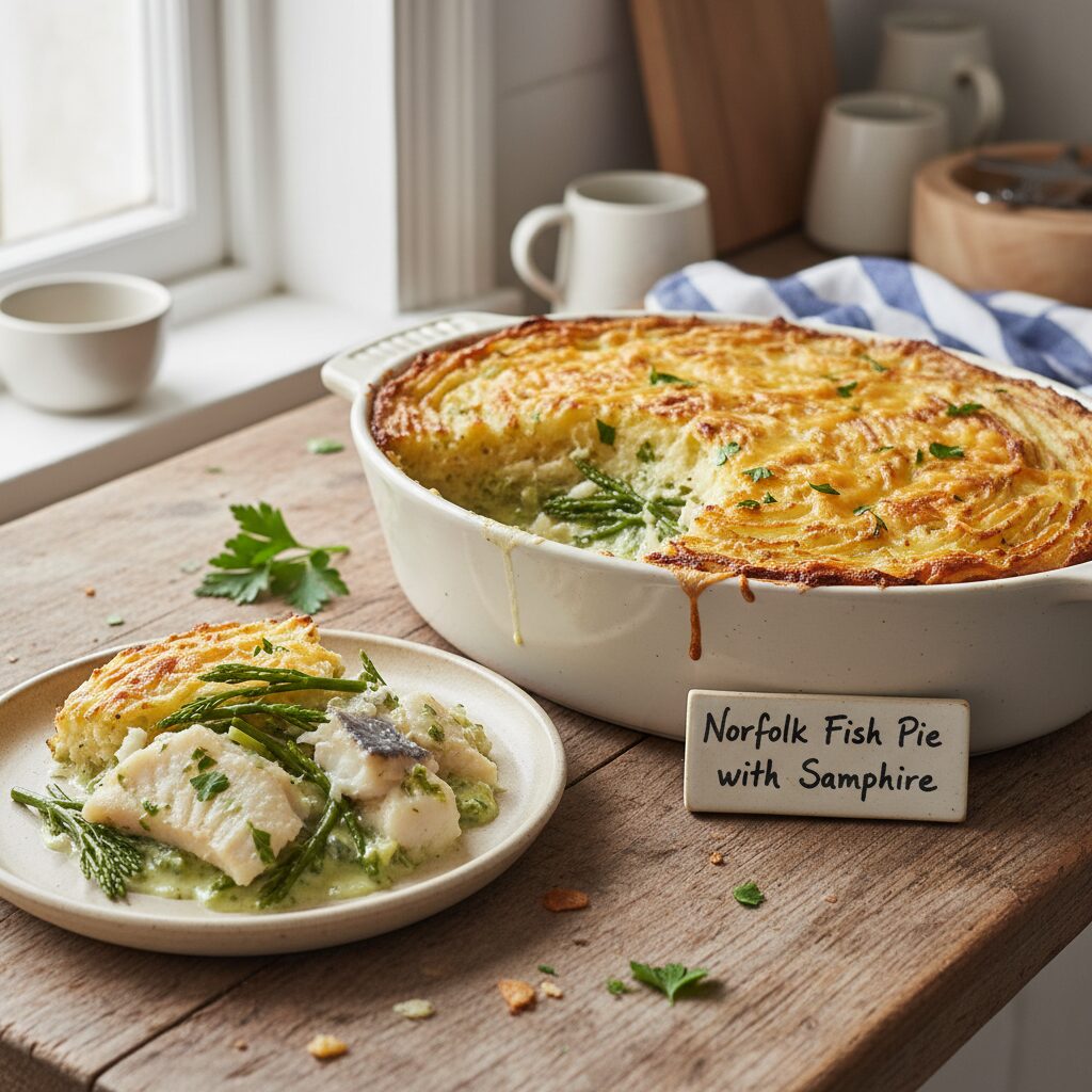 Norfolk Fish Pie with Samphire — East of England, United Kingdom
