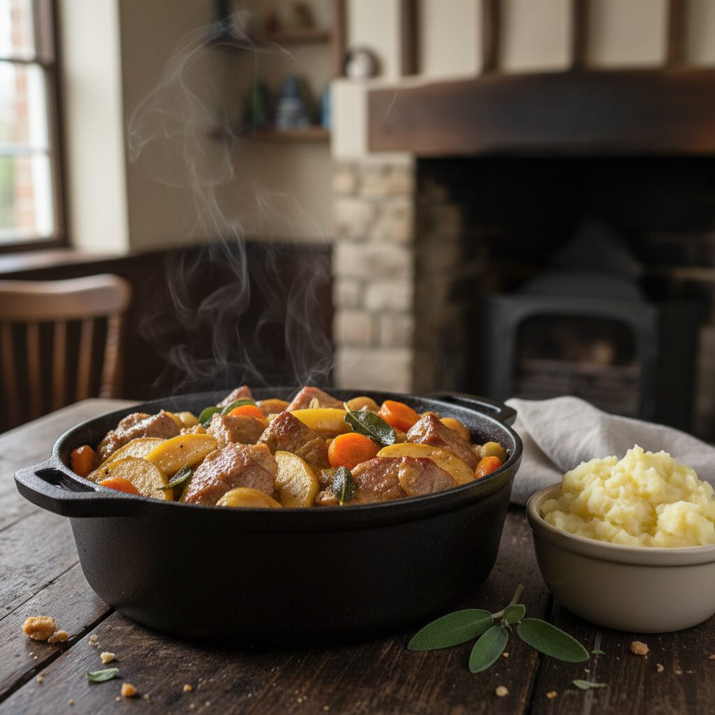 Norfolk Pork and Apple Casserole โ East of England, United Kingdom