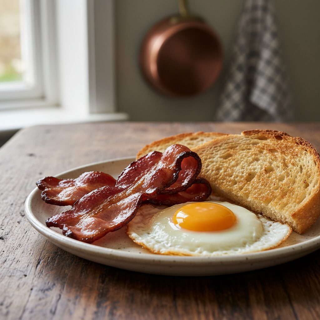Suffolk Sweet-Cured Bacon with Eggs — East of England, United Kingdom