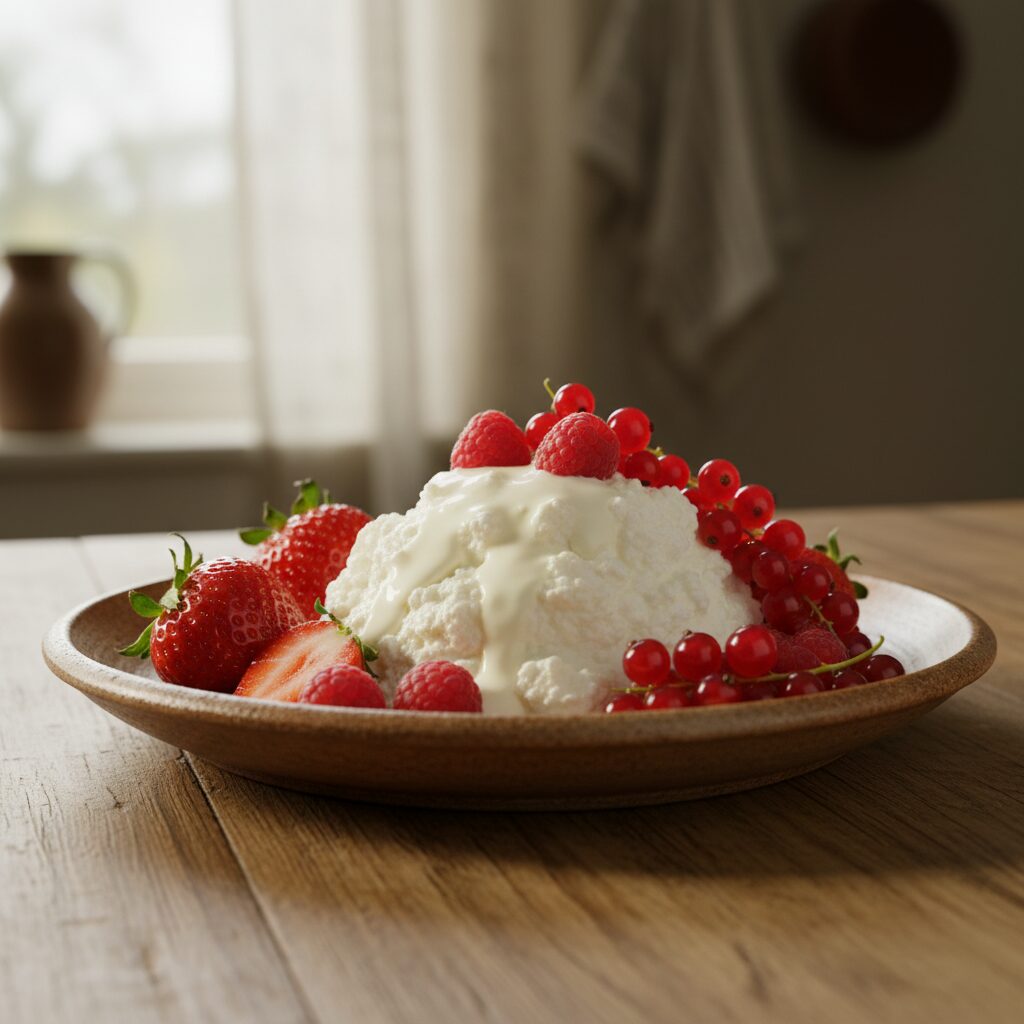 Colwick Cheese with Summer Fruit — East Midlands, United Kingdom