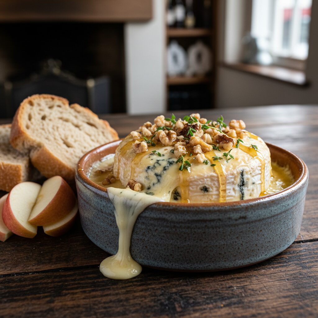 Baked Stilton with Honey and Walnuts — East Midlands, United Kingdom