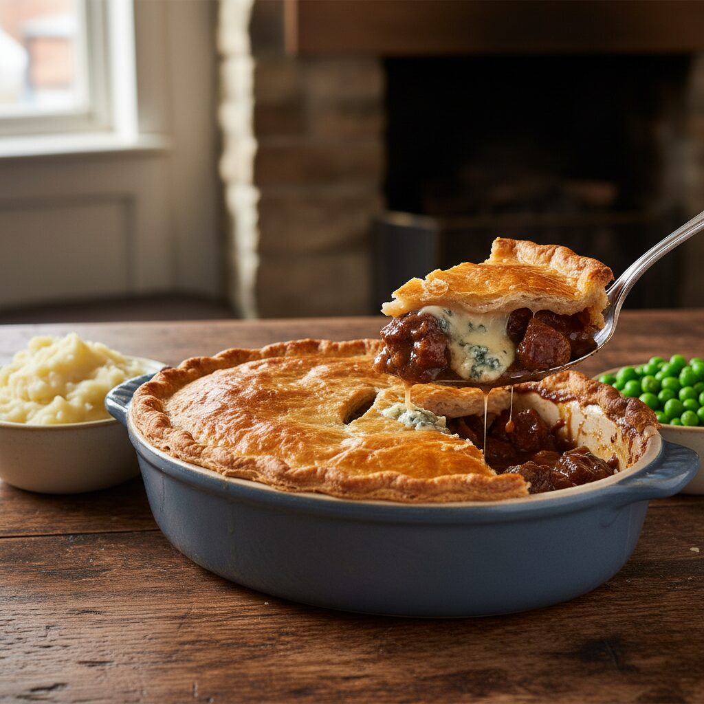 Nottinghamshire Beef and Stilton Pie โ East Midlands, United Kingdom