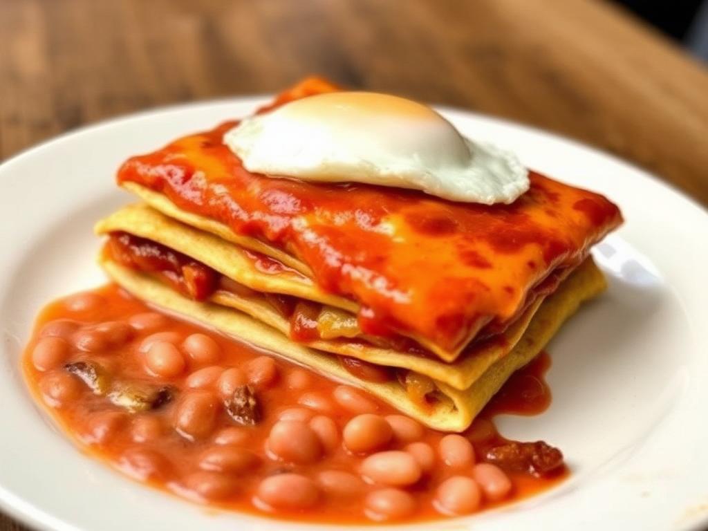 New Mexico Flat Red Chile Enchiladas — New Mexico, United States