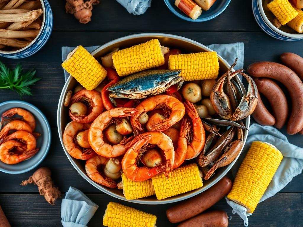 Low Country Boil Georgia Style with Blue Crab β Georgia, United States