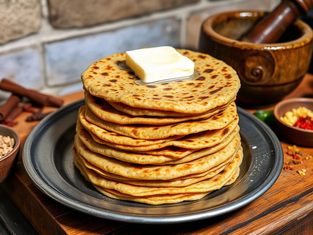 Besan Masala Roti — Haryana, India