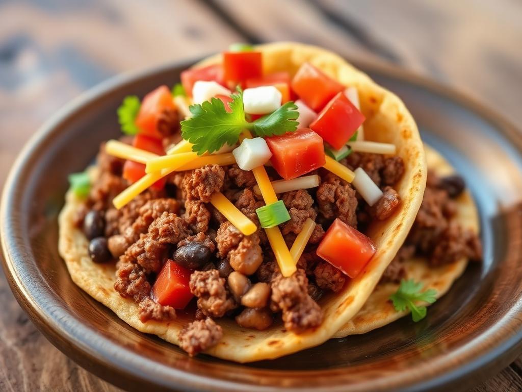 Indian Tacos on Frybread — New Mexico, United States