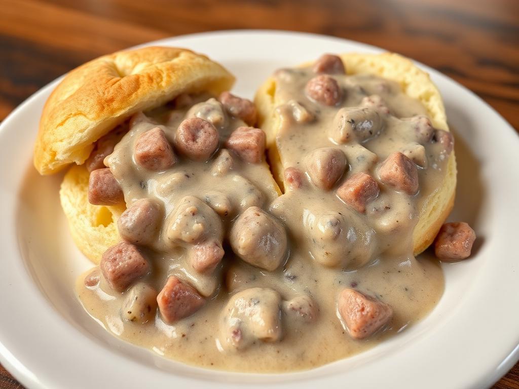 Hoosier Biscuits and Sausage Gravy โ Indiana, United States