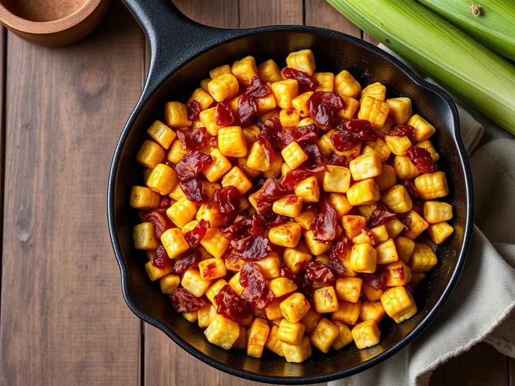Skillet Fried Sweet Corn β Indiana, United States
