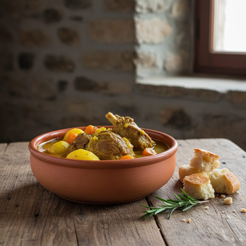 Agnello allo Zafferano — Abruzzo, Italy
