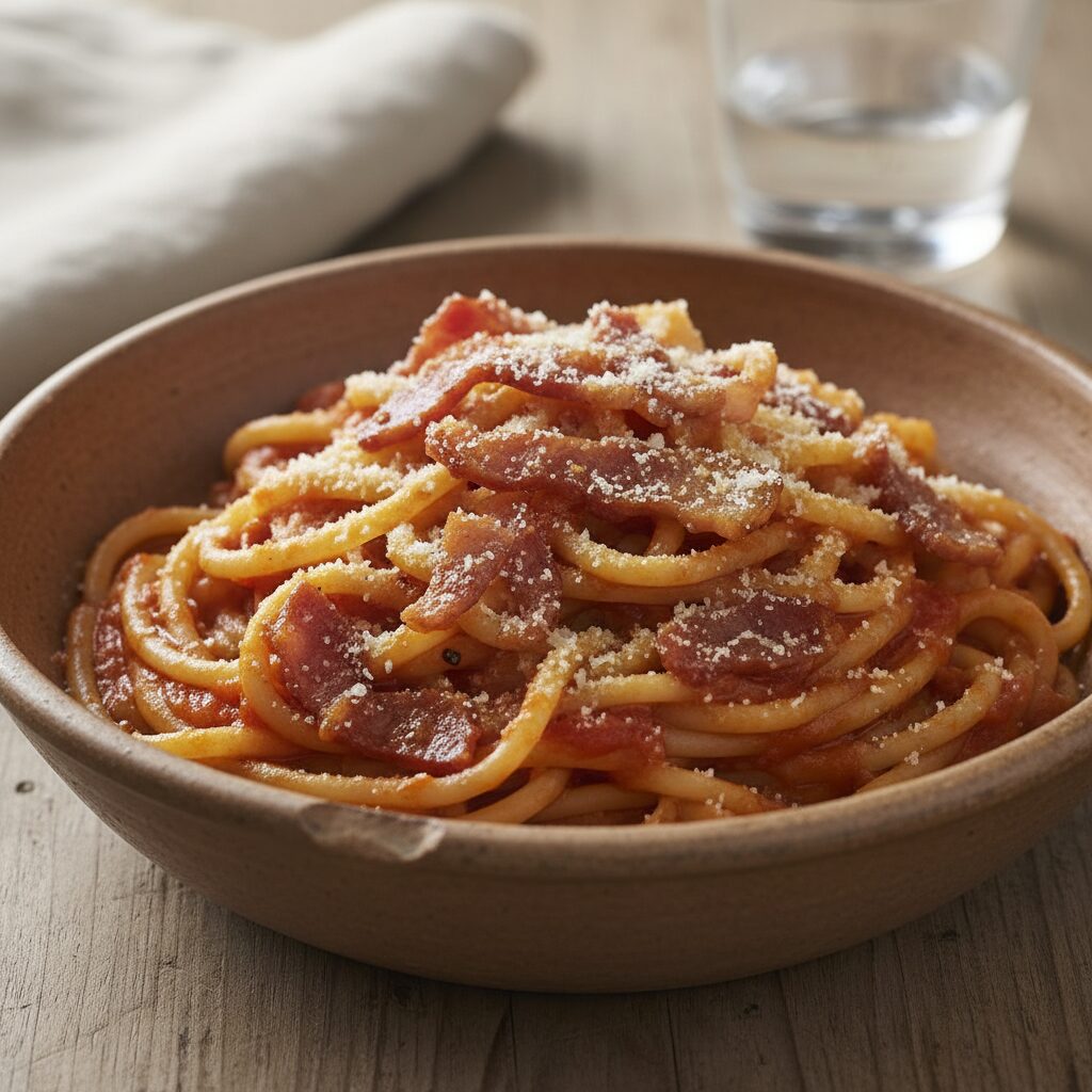 Bucatini all'Amatriciana — Lazio, Italy