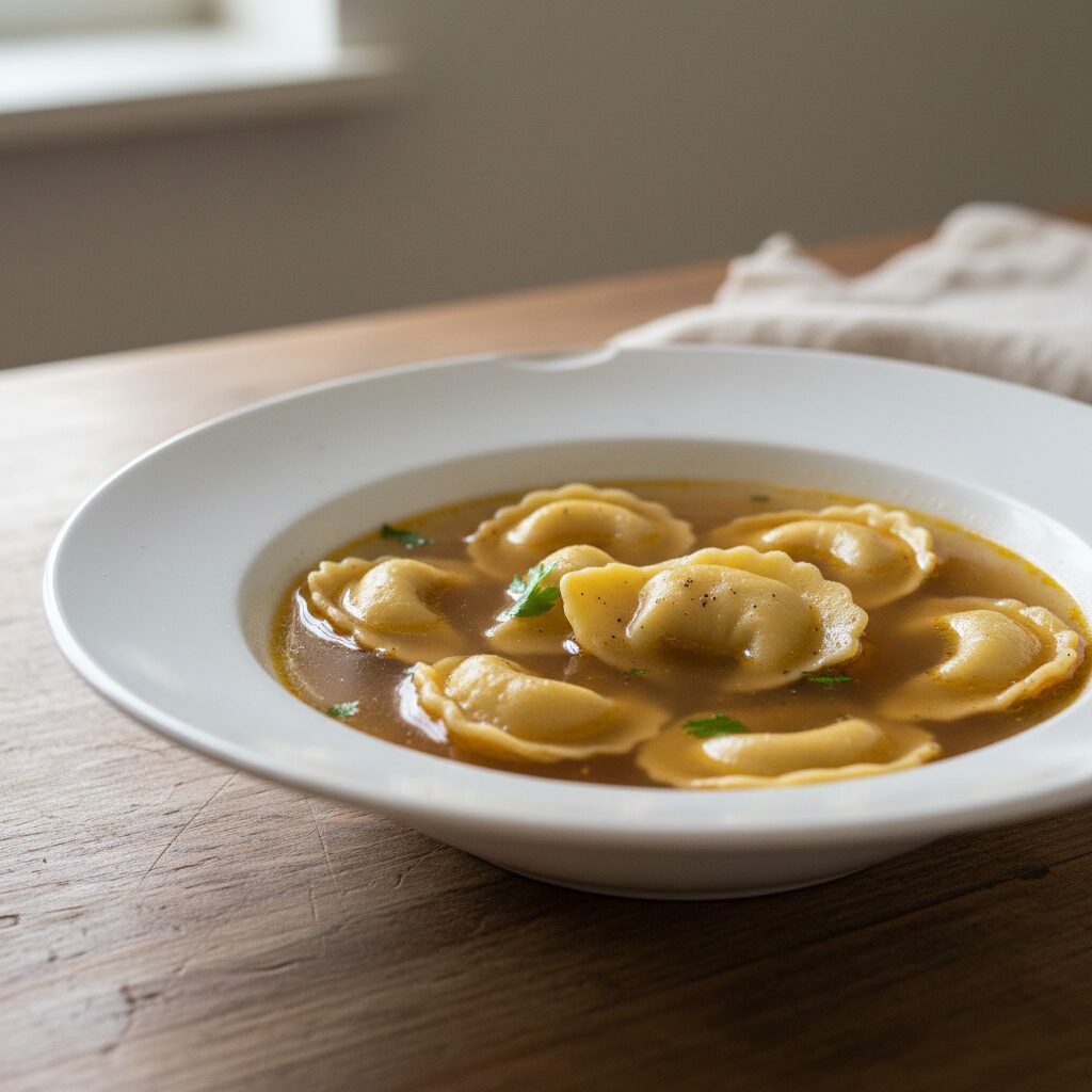 Anolini in Brodo — Emilia-Romagna, Italy