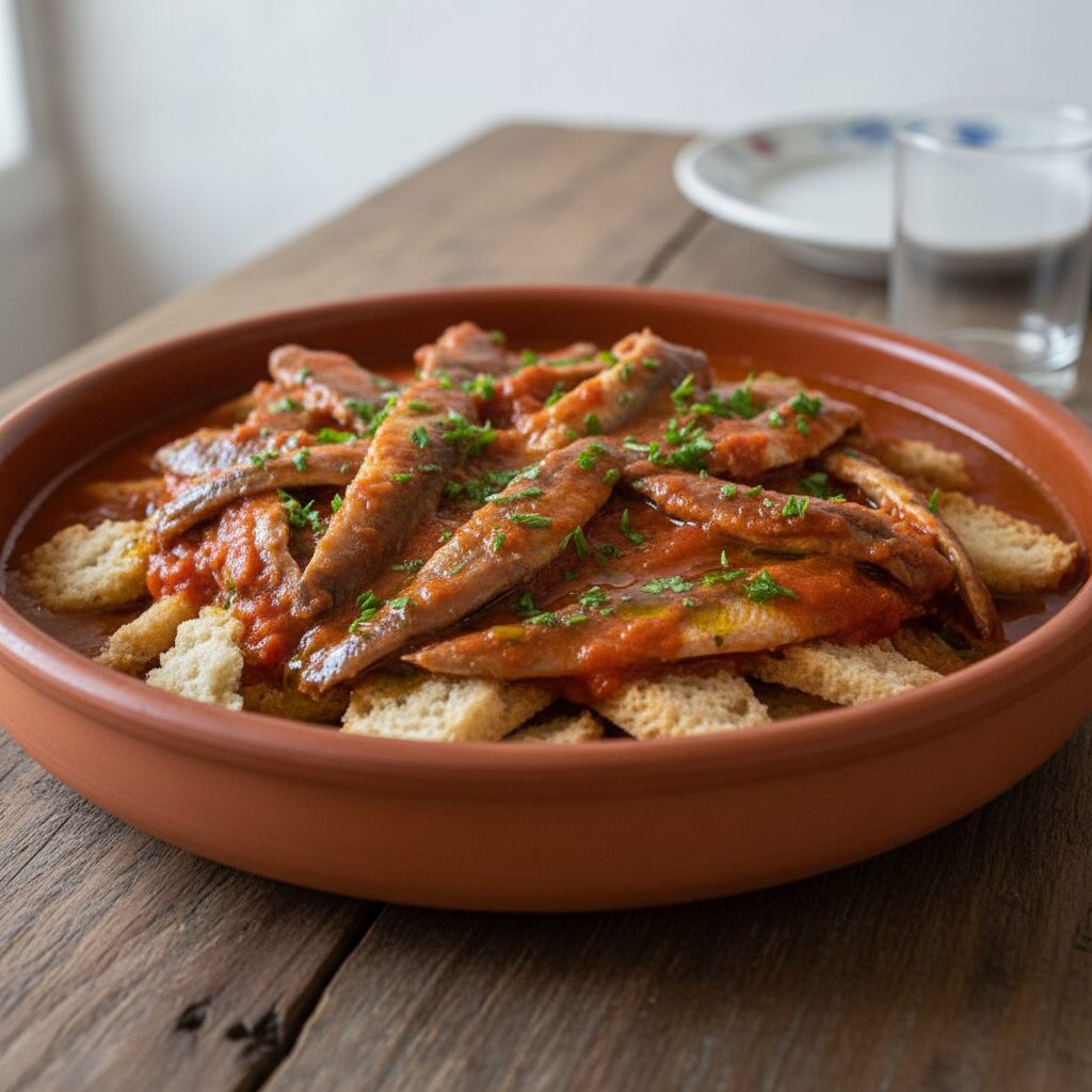 Focaccia di Recco, seafood and eastern coast dishes.