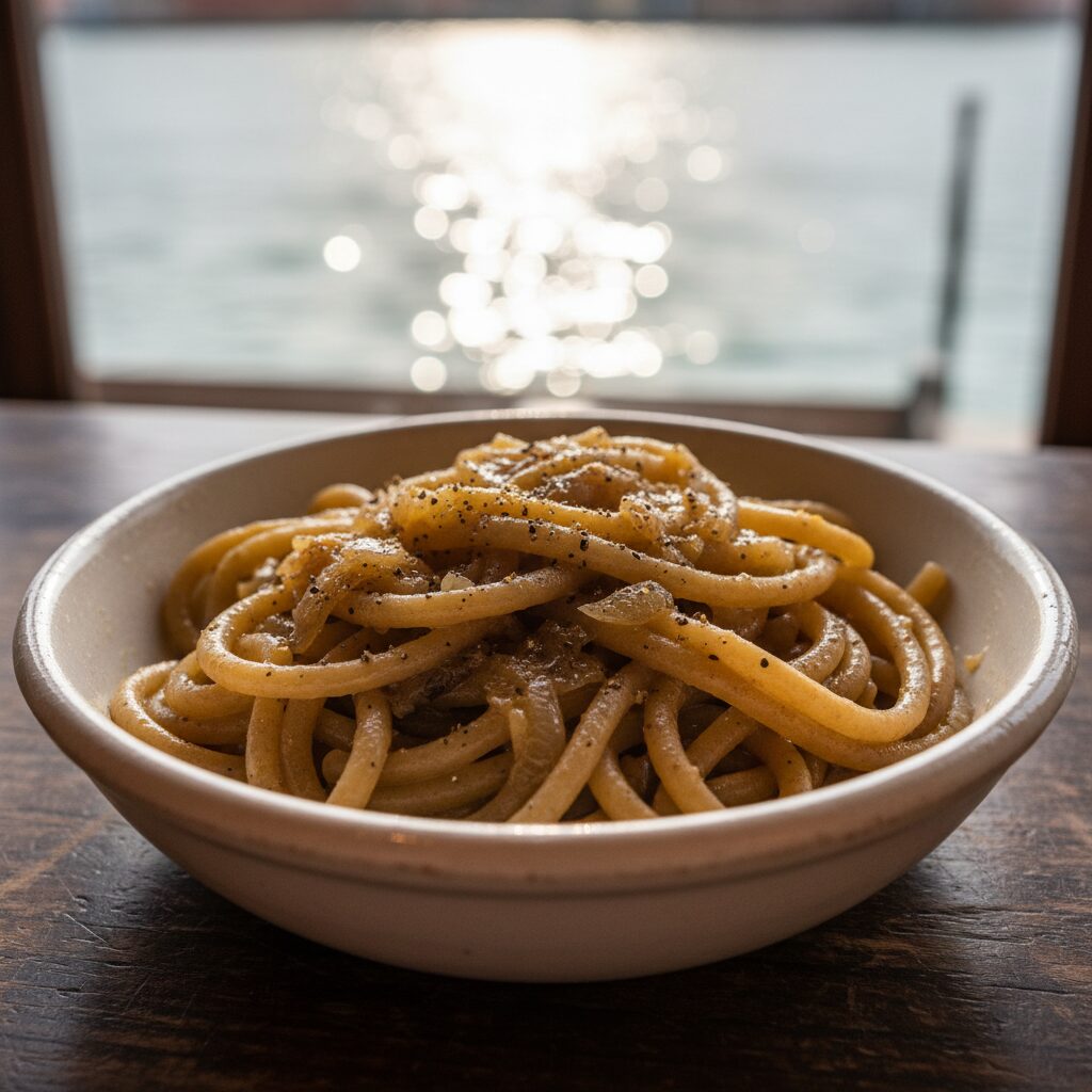 Bigoli in Salsa — Veneto, Italy