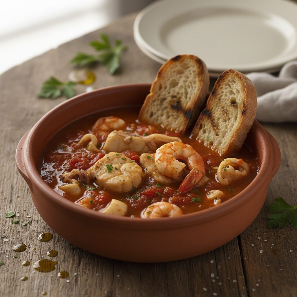 Brodetto di Pesce alla Romagnola — Emilia-Romagna, Italy
