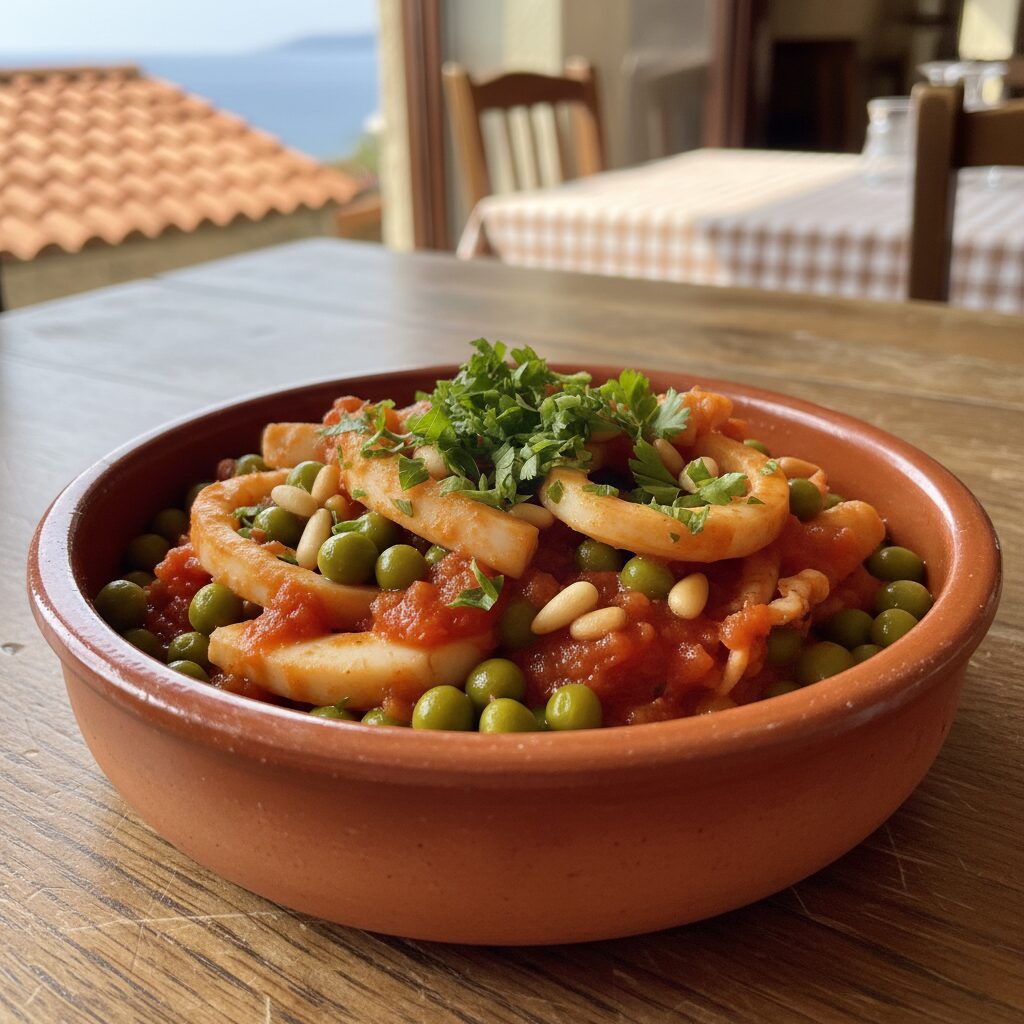 Pesto, focaccia, savoury tarts and harbour cooking.