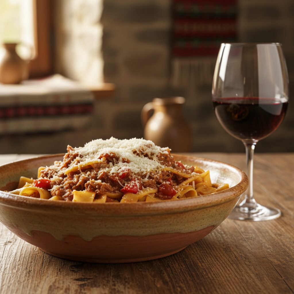 Chitarra con Sugo di Agnello โ Abruzzo, Italy