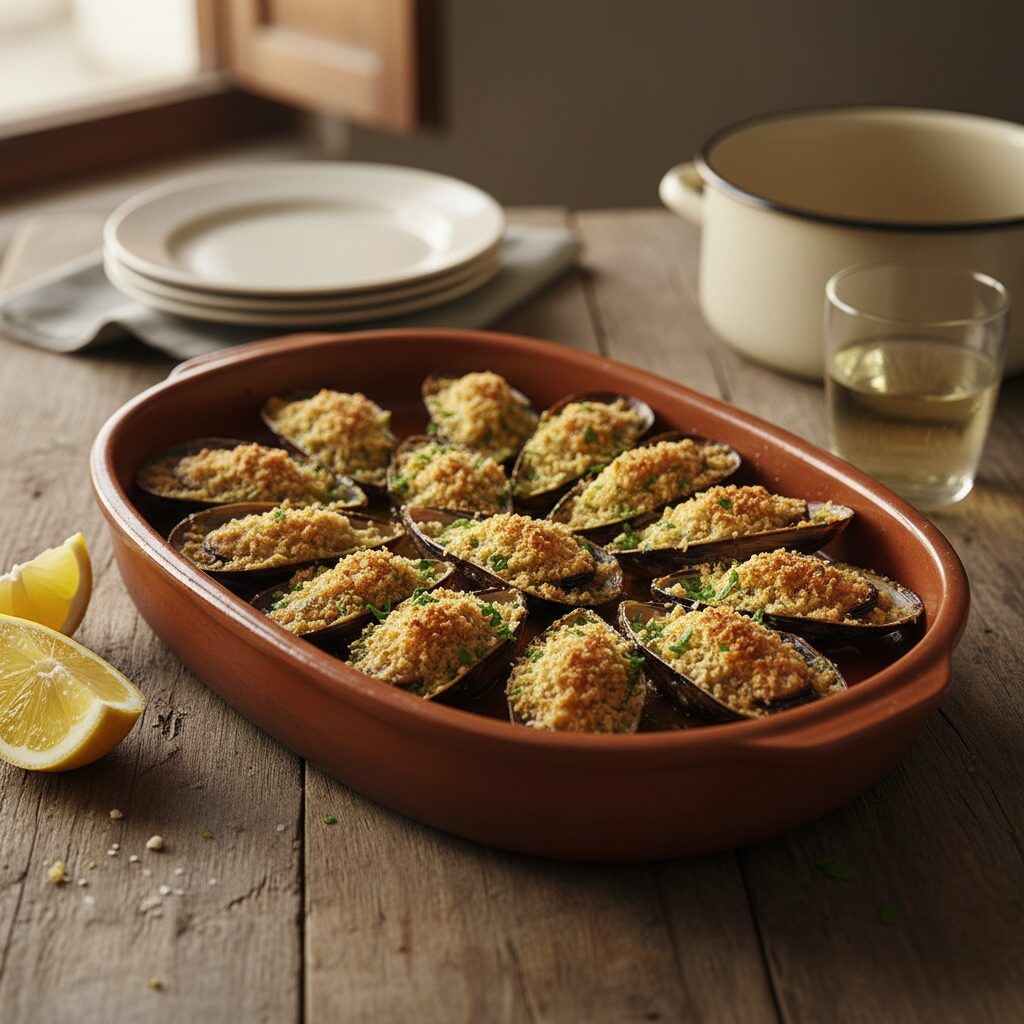 Cozze Arraganate โ Apulia, Italy