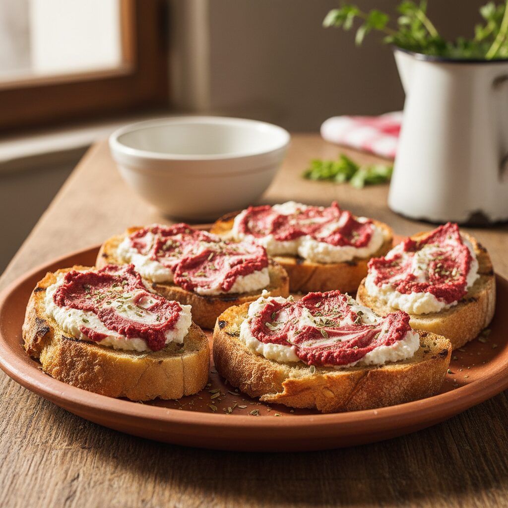 Crostini con 'Nduja e Ricotta — Calabria, Italy