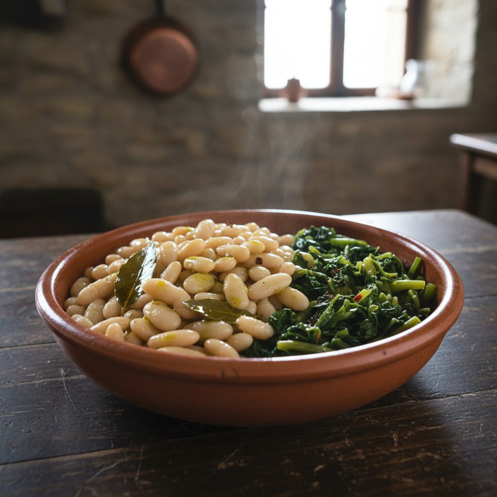 Fagioli e Cicoria alla Pignata โ Apulia, Italy