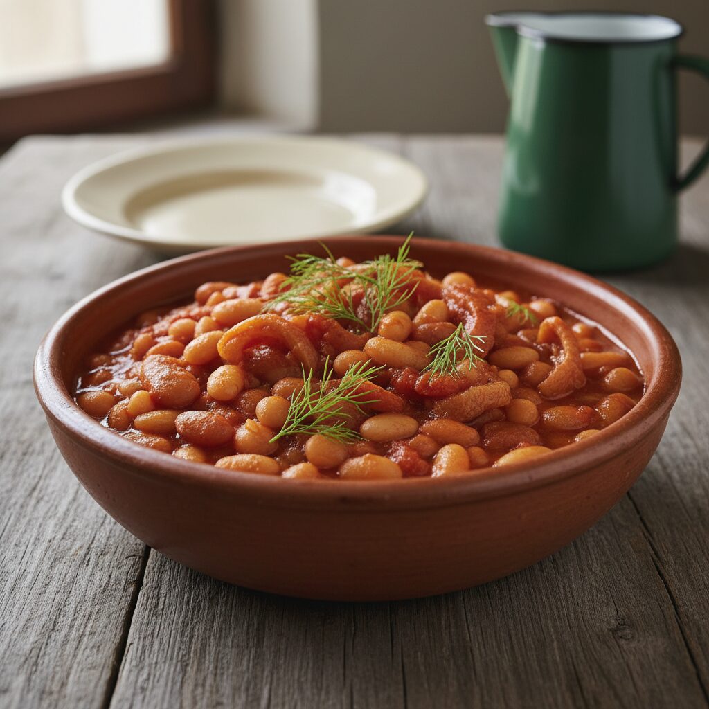 Fagioli con le Cotiche di Serra — Marche, Italy